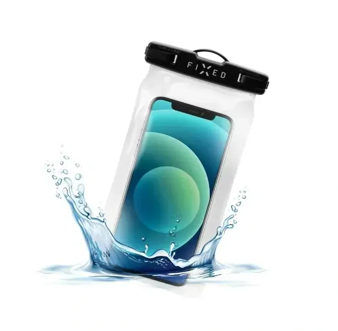 Vodotěsný obal - FIXED Float - IPX8 a kvalitním uzamykacím systémem, pro mobily až do 9,5 x 17,5 cm, modrý
