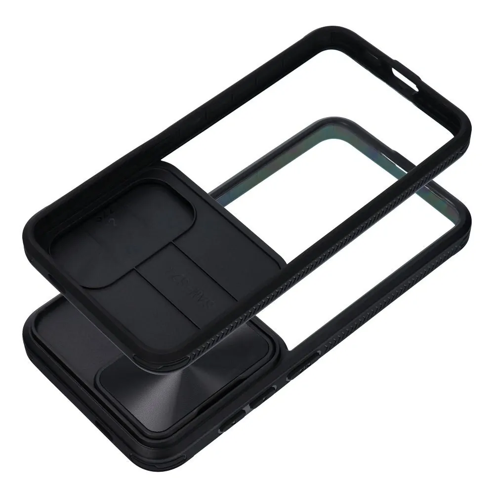 Pouzdro Coolcase Camslider na Samsung Galaxy A14 / A14 5G Černé s ochranou kamerek