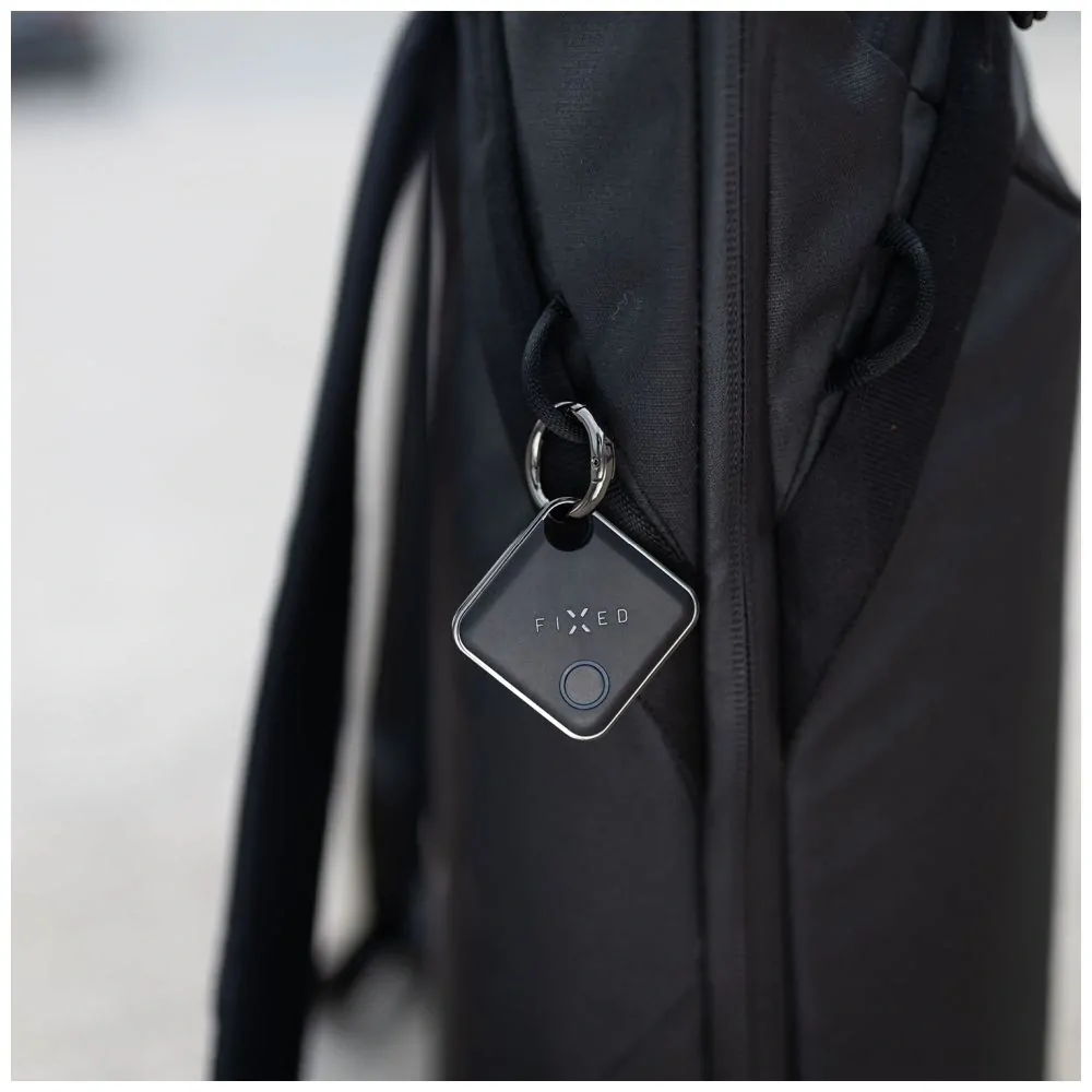 Chytrý lokátor smart tracker FIXED Tag kompatibilní s Apple Find My (Najít) - černý
