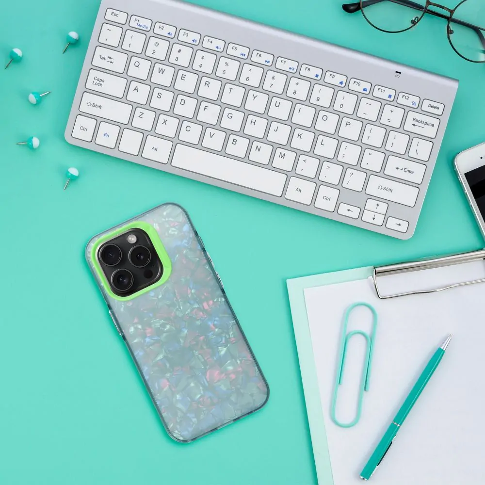 Pouzdro Coolcase TUTTI FRUTTI - Apple iPhone 15 Pro - zelené