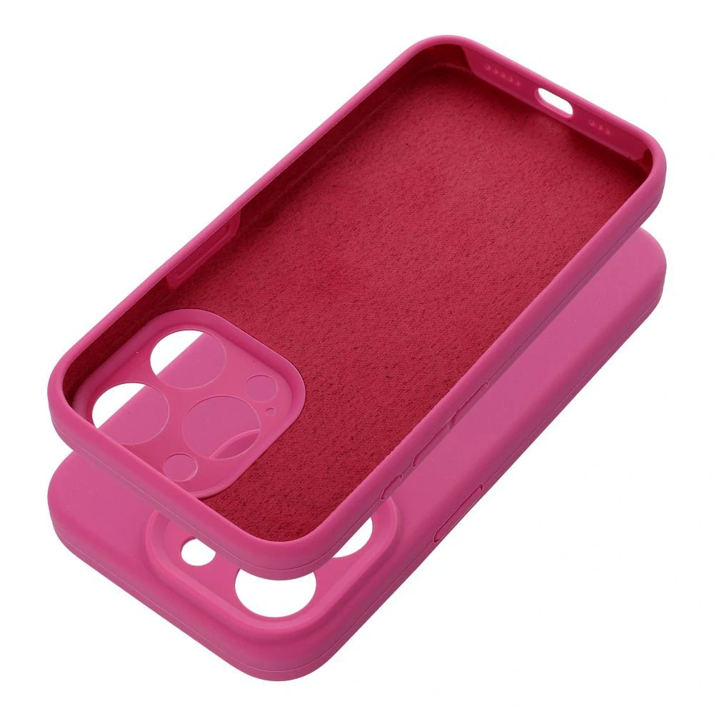 Silikonové pouzdro Coolcase SILICONE 2mm - Apple iPhone 15 Pro Tmavě růžové