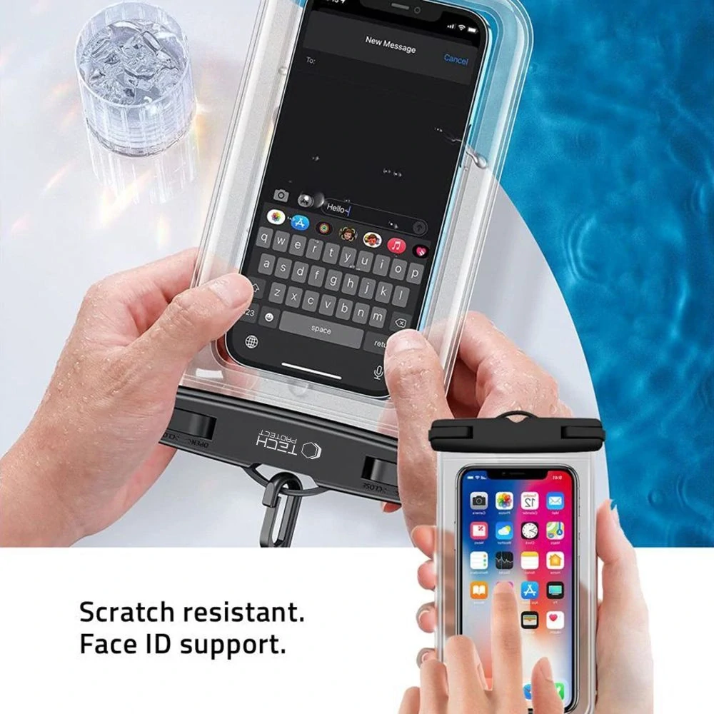 Vodotěsný obal Tech-Protect UWC7 – do 6,9", oranžový