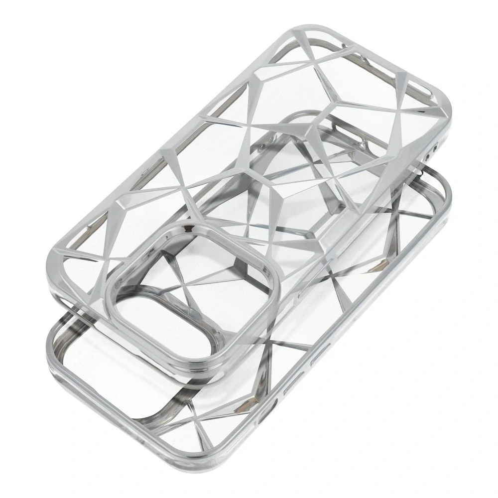 Pouzdro Coolcase TWINKI - Apple iPhone 16 Plus - stříbrné