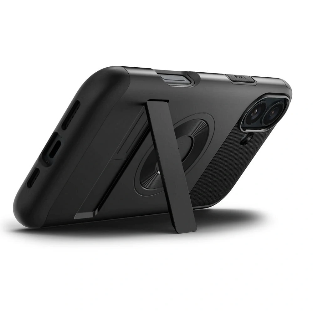 Odolné pouzdro SPIGEN SLIM ARMOR MAG s MagSafe - Apple iPhone 16 - Black se stojánkem