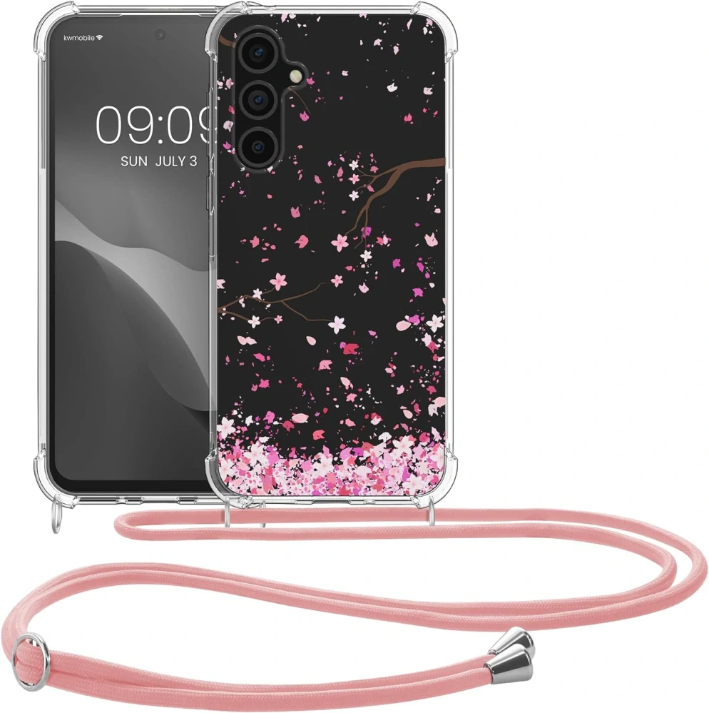 Crossbody pouzdro kwmobile - Samsung Galaxy A35 5G s popruhem - Cherry blossoms
