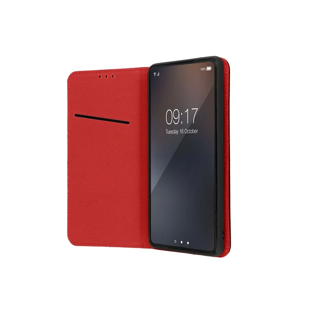 Flipové kožené pouzdro Forcell Leather Samsung Galaxy A55 5G – bordové