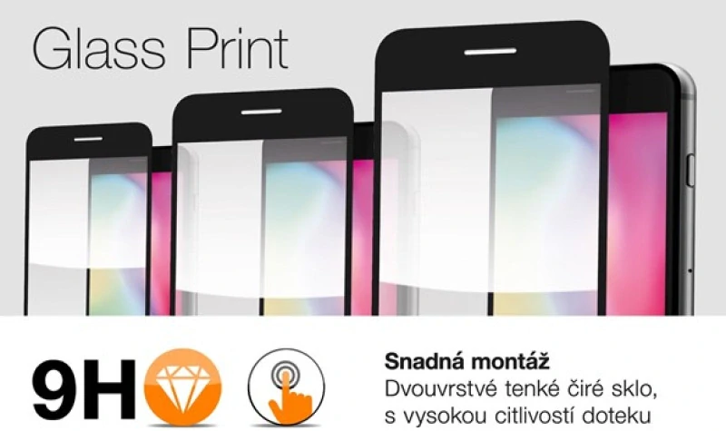 Ochranné sklo Aligator Glass Print Xiaomi 11T / 11T Pro – černé (8595181199909)