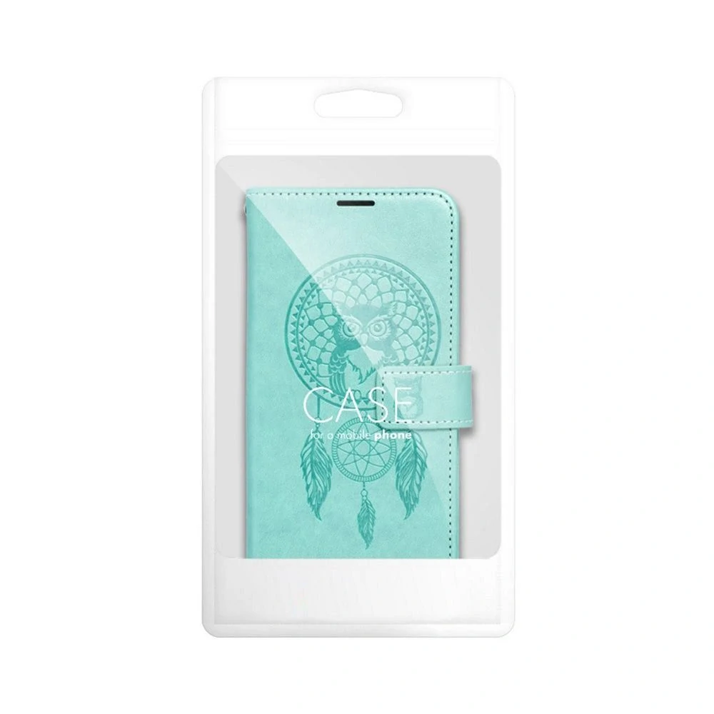 Flip pouzdro MEZZO Book Samsung Galaxy S25 – lapač snů zelené