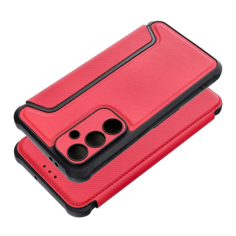 Flipové pouzdro RAZOR Book – Redmi 14C / Poco C75, červené