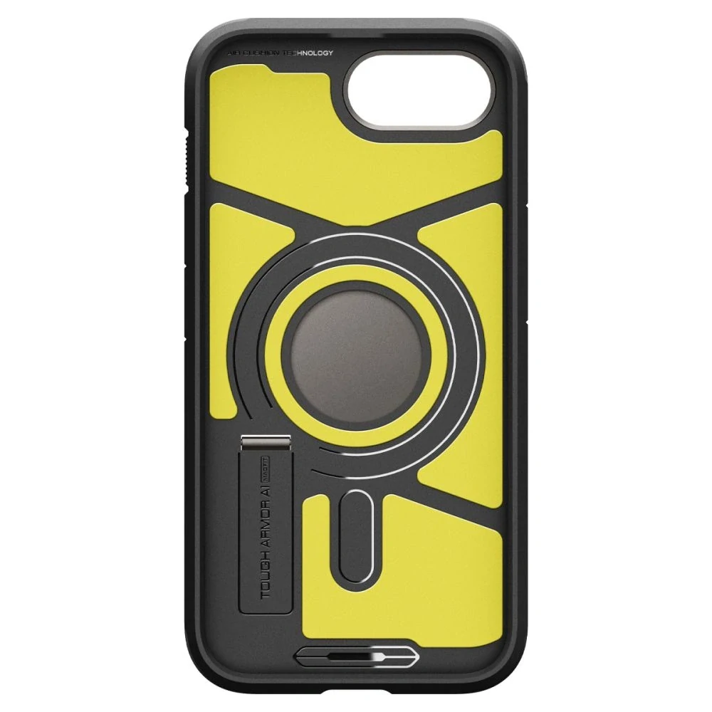 Spigen Tough Armor MagSafe iPhone 16e / iPhone 17e šedý se stojánkem