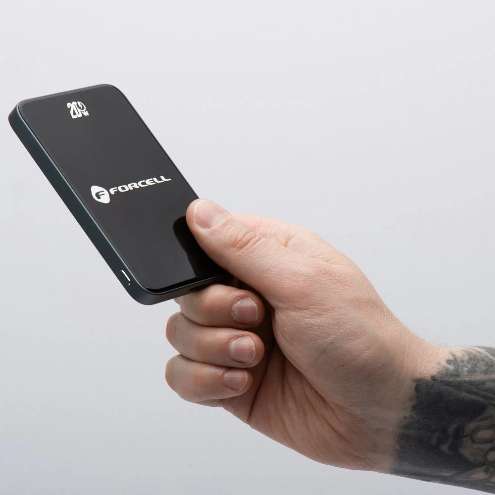 Powerbanka Forcell F-Energy F5K8 MagSafe 5 000 mAh - černá