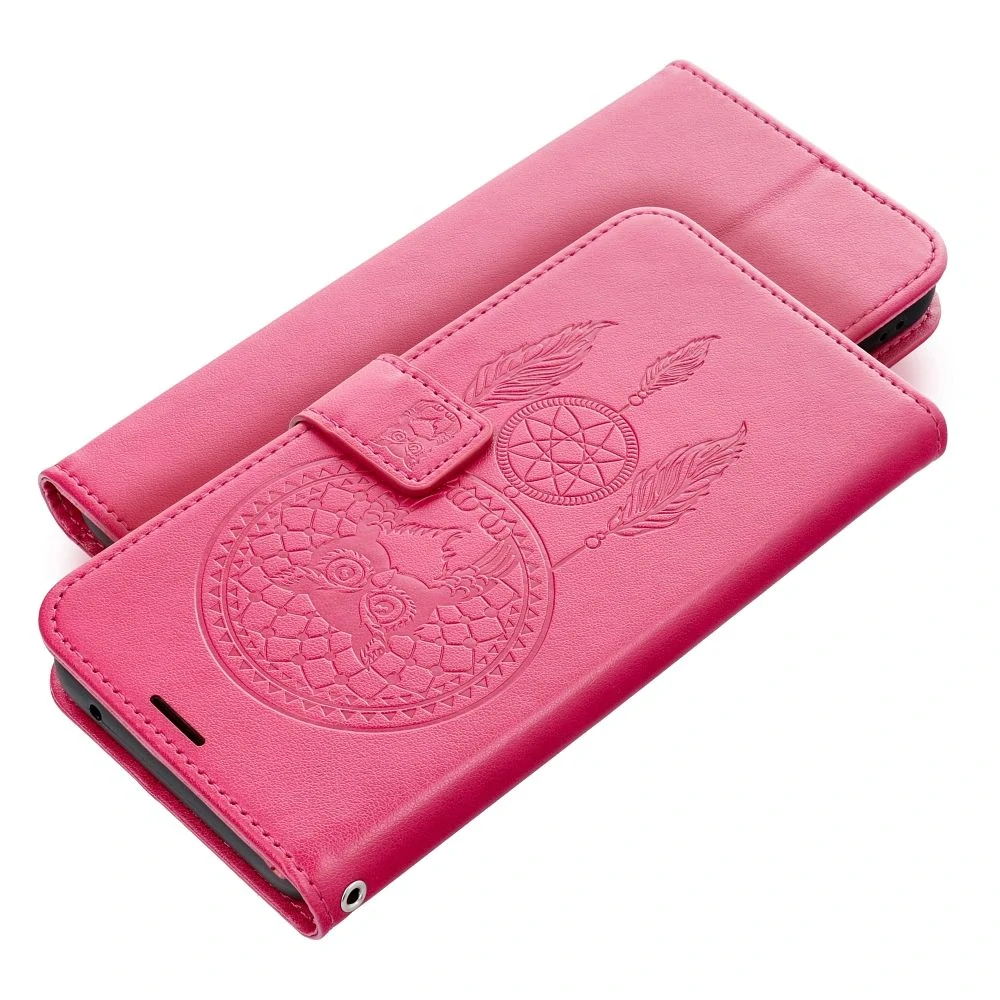 Flipové MEZZO Book pouzdro Samsung A12/M12 – magenta lapač snů