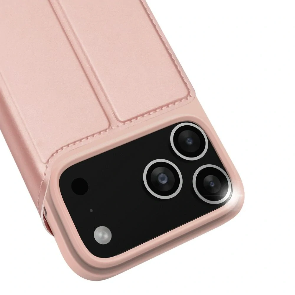 Dux Ducis Skin Pro iPhone 17 – růžové flipové pouzdro