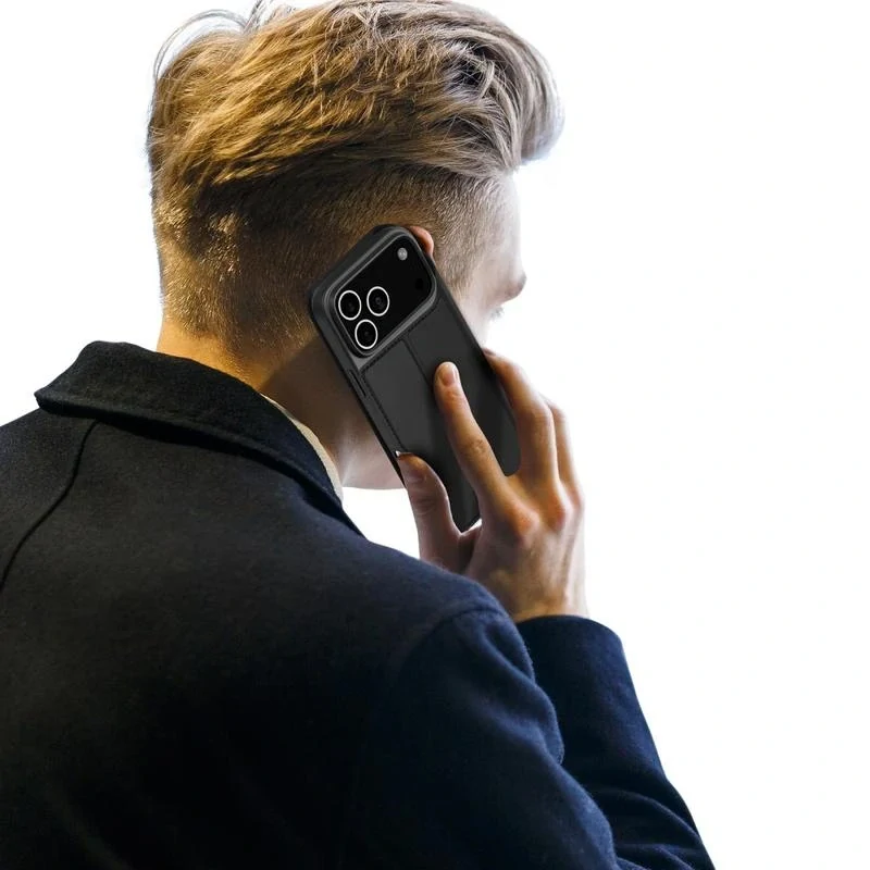 Dux Ducis Skin Pro iPhone 17 Pro – černé flipové pouzdro