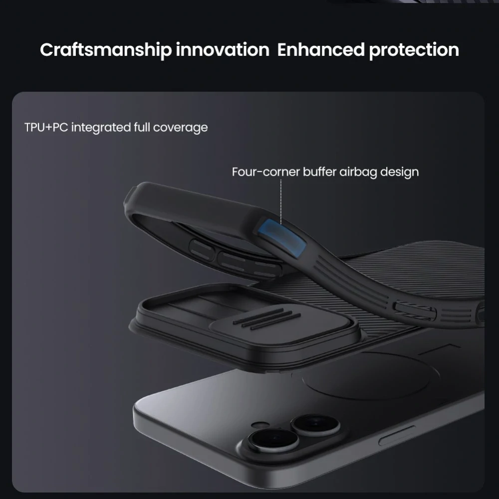 Nillkin CamShield PRO iPhone 17 – černý zadní kryt