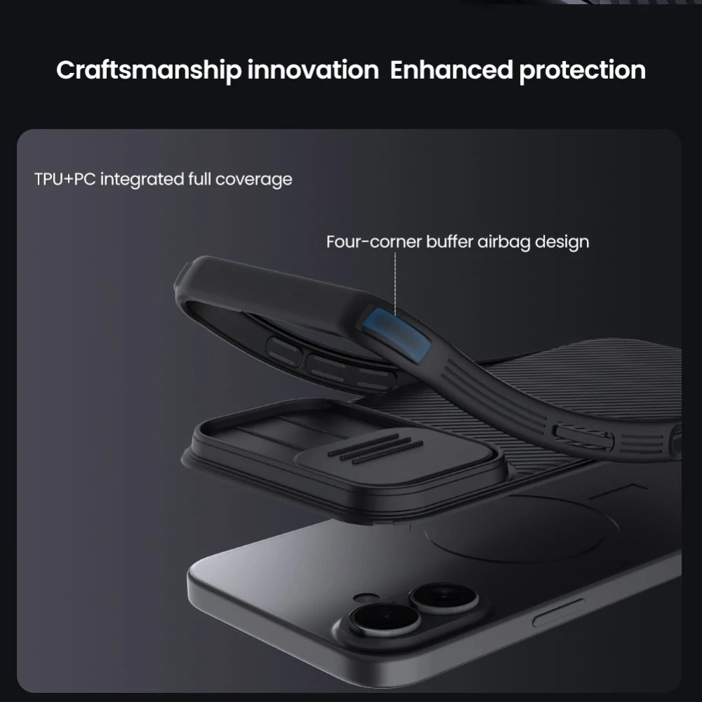 Nillkin CamShield PRO Magnetic iPhone 17 – černý kryt