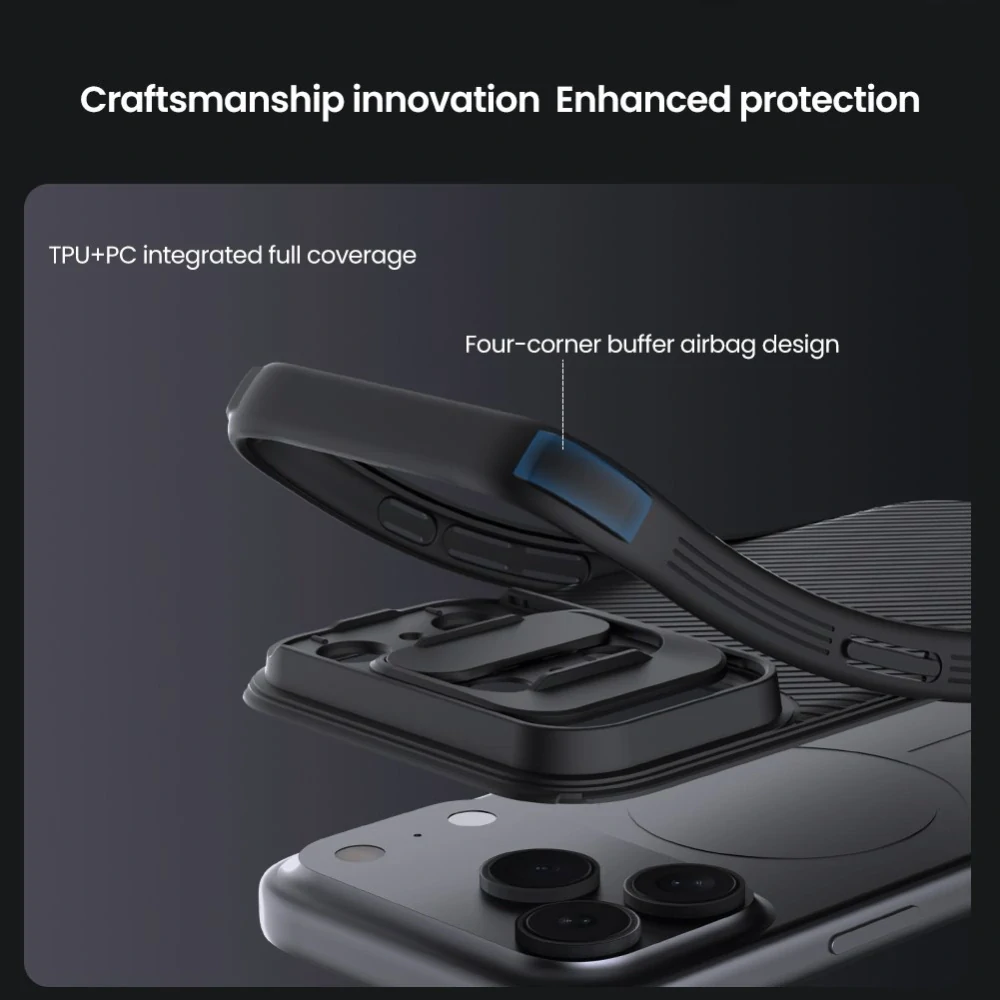 Nillkin CamShield PRO Magnetic iPhone 17 Pro – černý kryt
