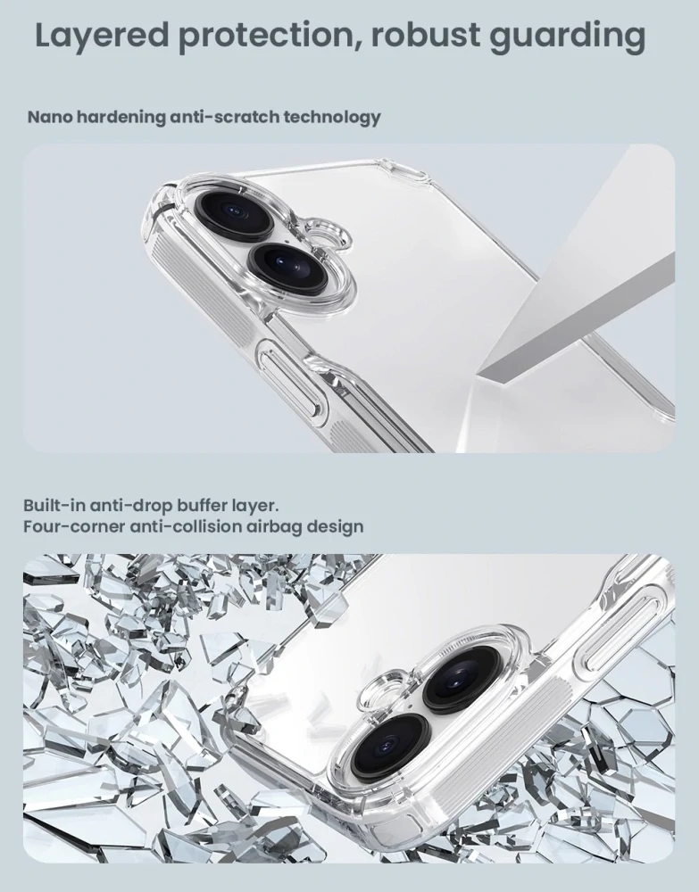 Nillkin Nature TPU PRO iPhone 17 – čirý kryt Black