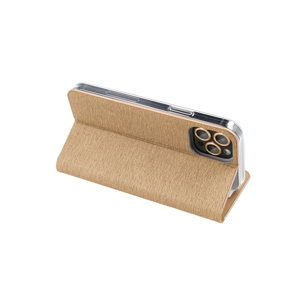 Flipové pouzdro LUNA Book Gold pro iPhone 17 zlaté