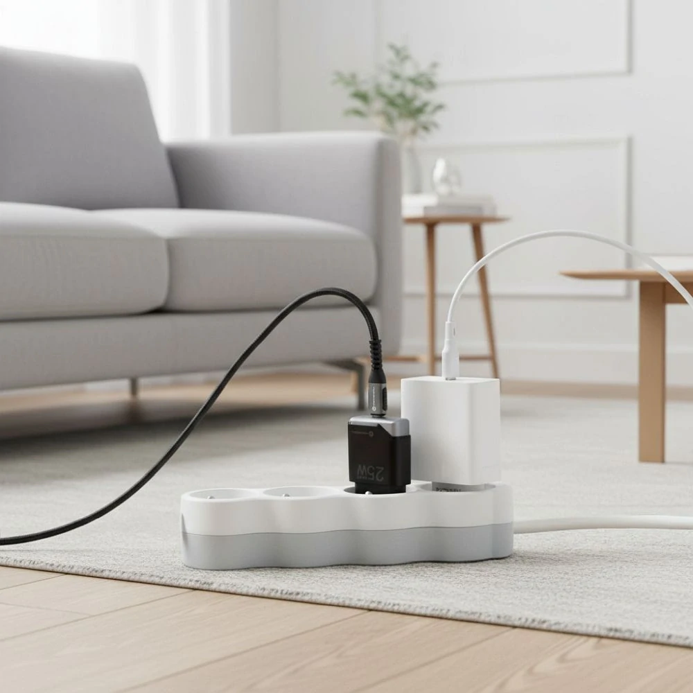Rychlý nabíjecí adaptér Forcell F-Energy Ultra Slim GaN III 25 W - černý (bez kabelu)