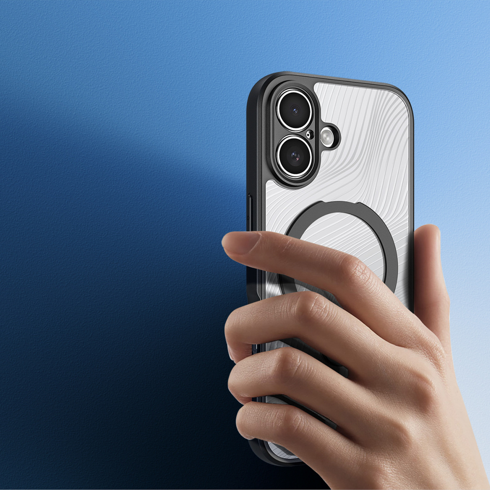 Dux Ducis Aimo Mag kryt se stojánkem iPhone 17 černý