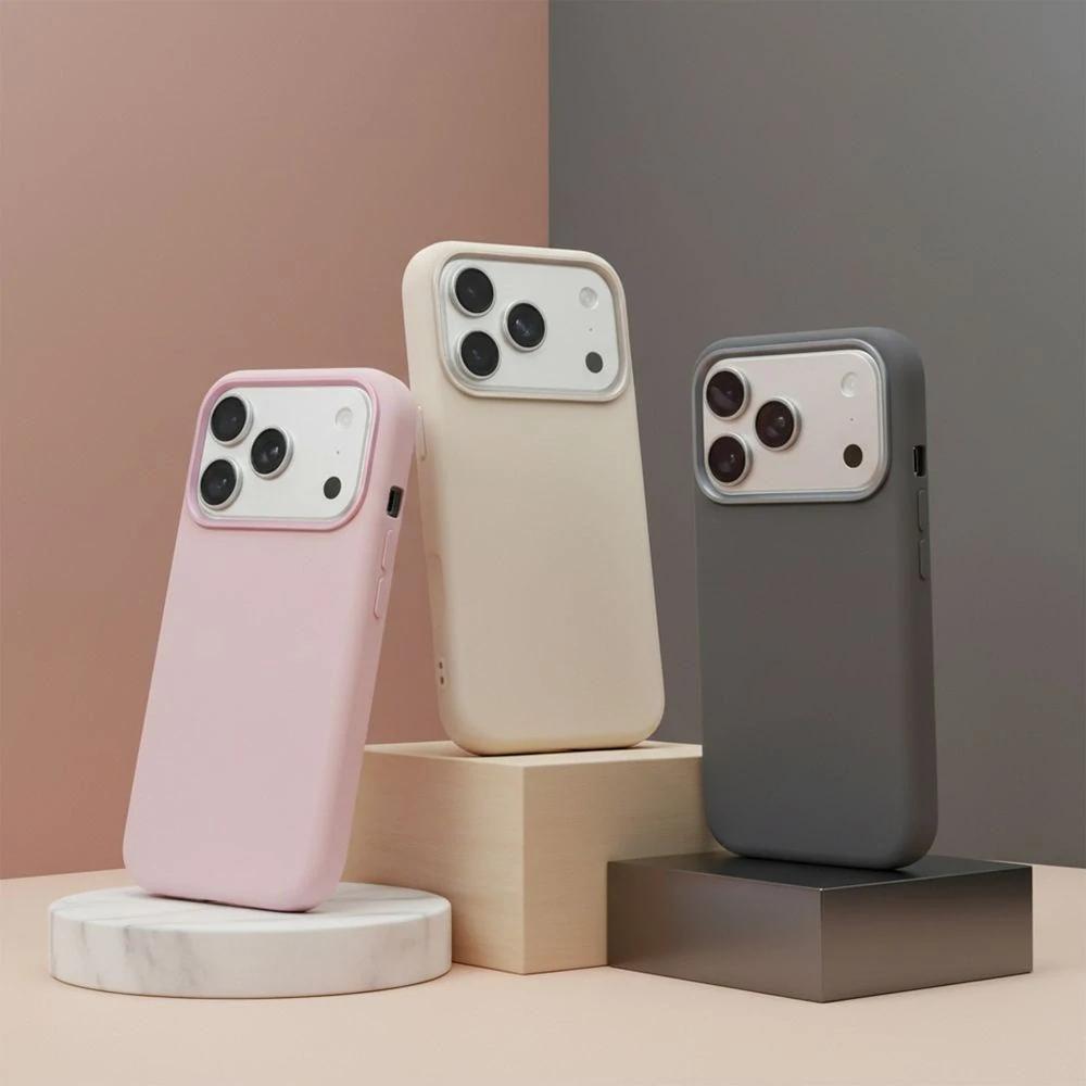 Kryt Forcell F-Protect Frame MagSafe iPhone 17 Pro šedý