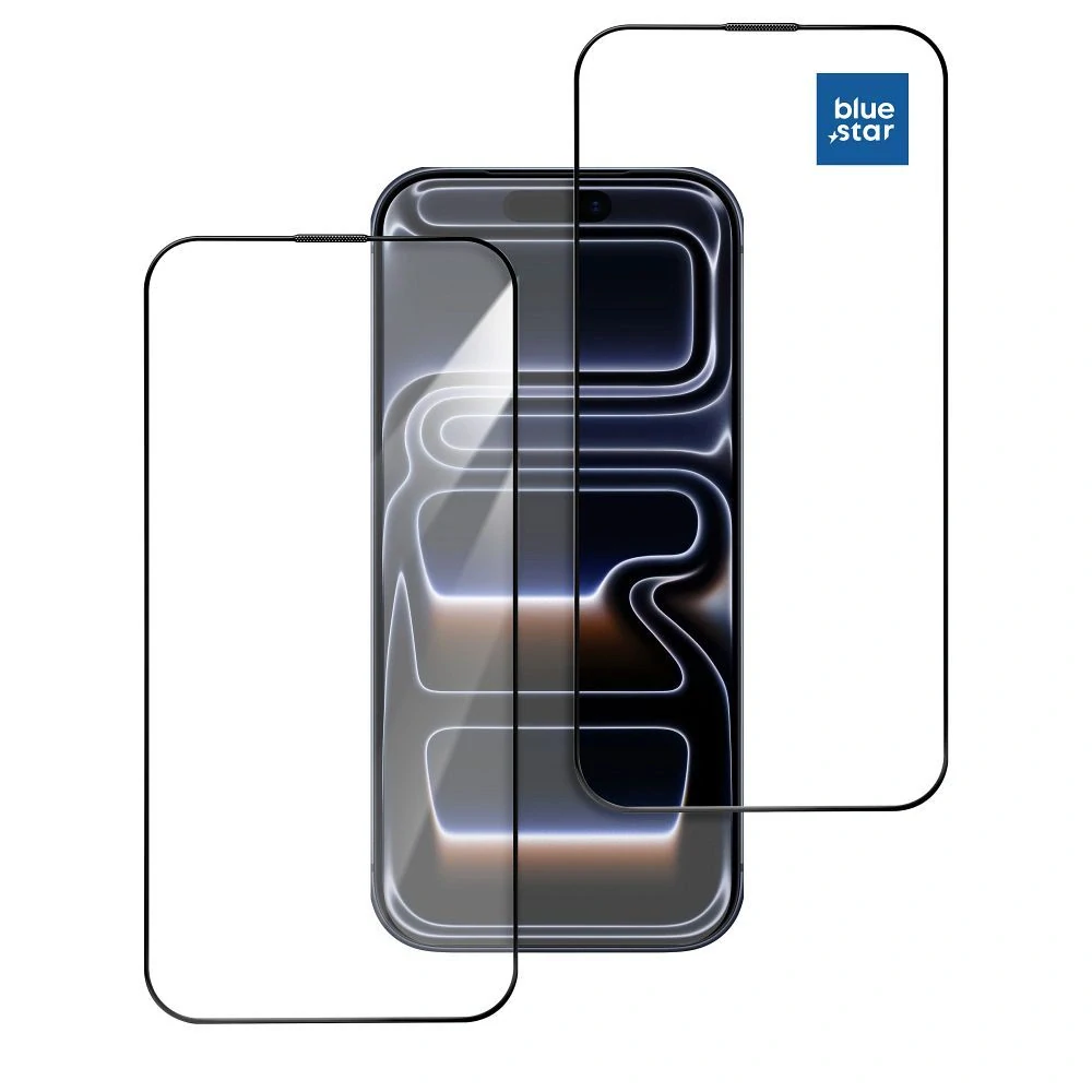 Ochranné tvrzené sklo iPhone 15 Pro - Blue Star 5D AR černé 5903396428890