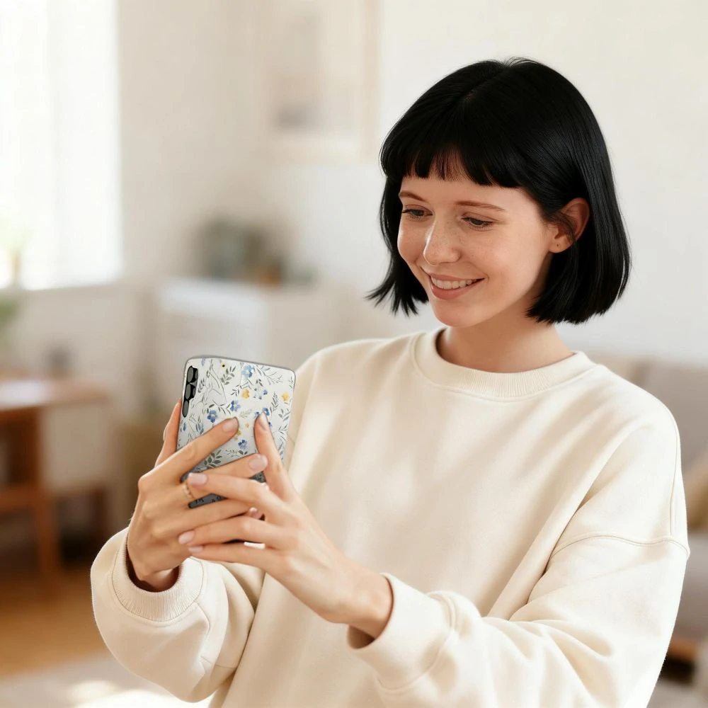 Flip pouzdro Galaxy A57 5G Tech-Protect květy