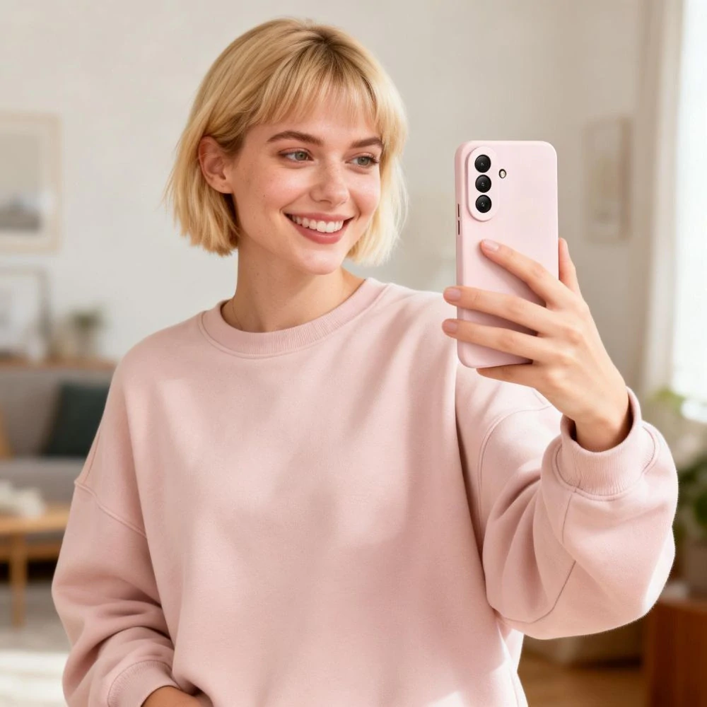 Kryt na mobil Galaxy A57 5G Tech-Protect Icon růžový