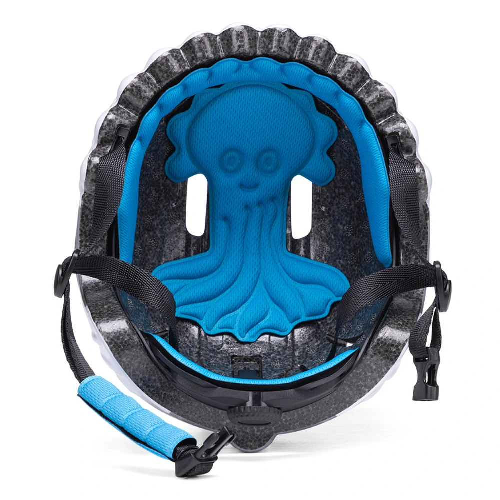 Dětská helma na kolo Wozinsky Dinosaur velikost S 52-56 cm modrá