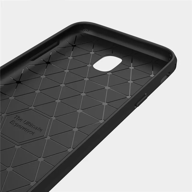 Silikonové pouzdro Coolcase Carbon na mobil Samsung Galaxy J3 (2017) Černé