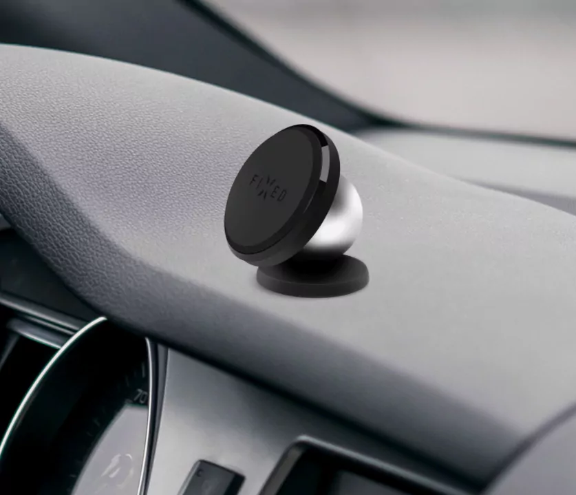 Univerzální magnetický držák FIXED Icon Flex Mini na palubní desku s kloubem, černý