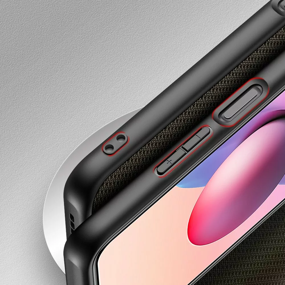 Elegantní pouzdro Dux Ducis Fino Nylon na mobil Xiaomi Redmi Note 10 / 10S - Zelené