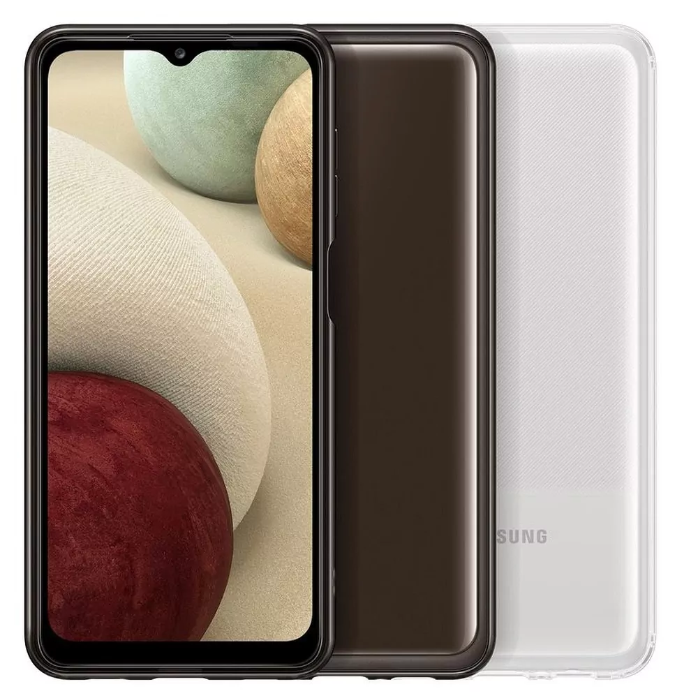 Originální silikonové pouzdro EF-QA226TBEGEU na mobil Samsung Galaxy A22 5G - Tmavé