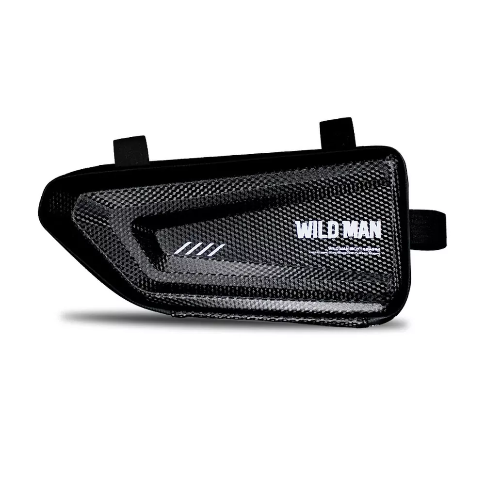 Držák Wildman E4 - pevná kapsa na kolo s upínáním na rám kola a objemem 1,5l - černá