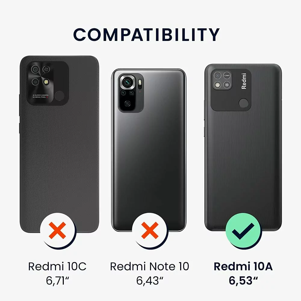 Silikonové pouzdro kwmobile na mobil Xiaomi Redmi 10A Fialové