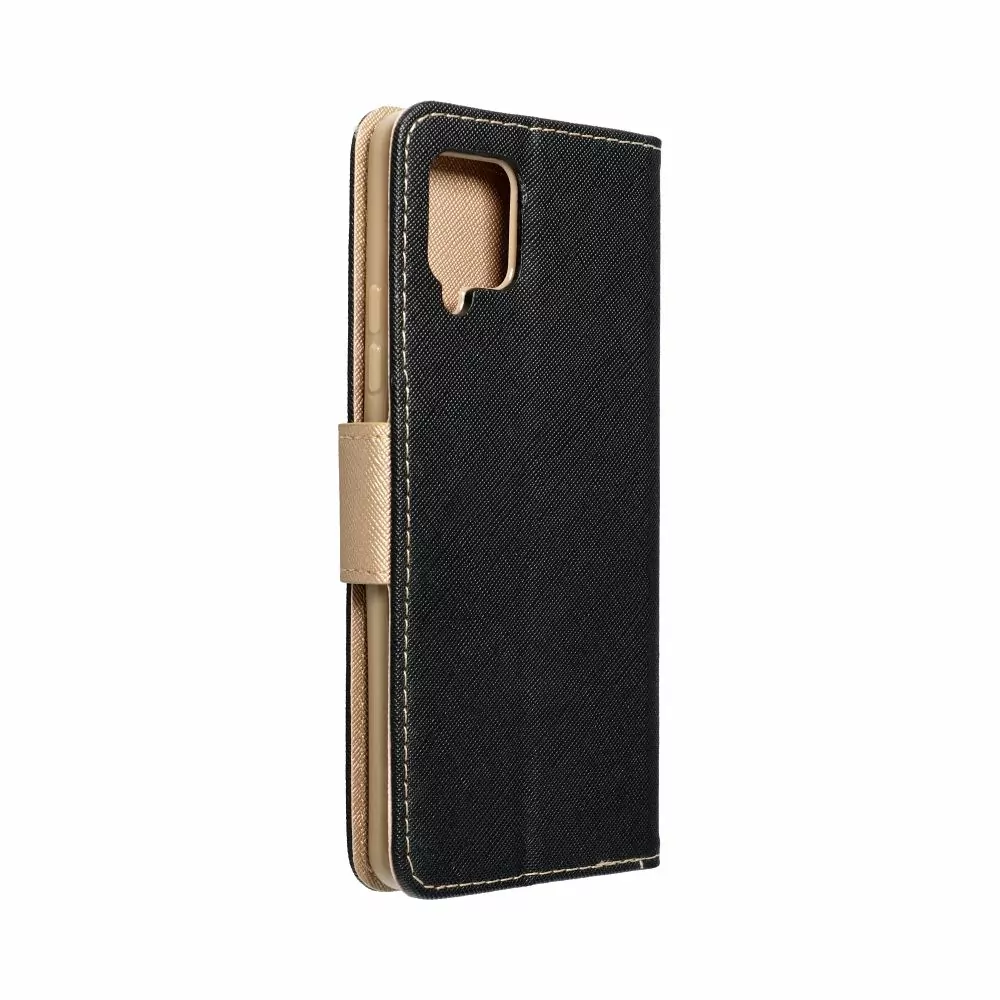 Flipové pouzdro Coolcase Fancy Book na mobil Samsung Galaxy A14 5G / LTE zlatavé - černé