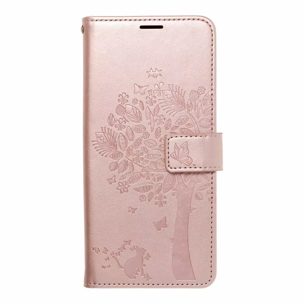 Flipové pouzdro Coolcase Mezzo na mobil Samsung Galaxy A34 5G - Tree rose gold