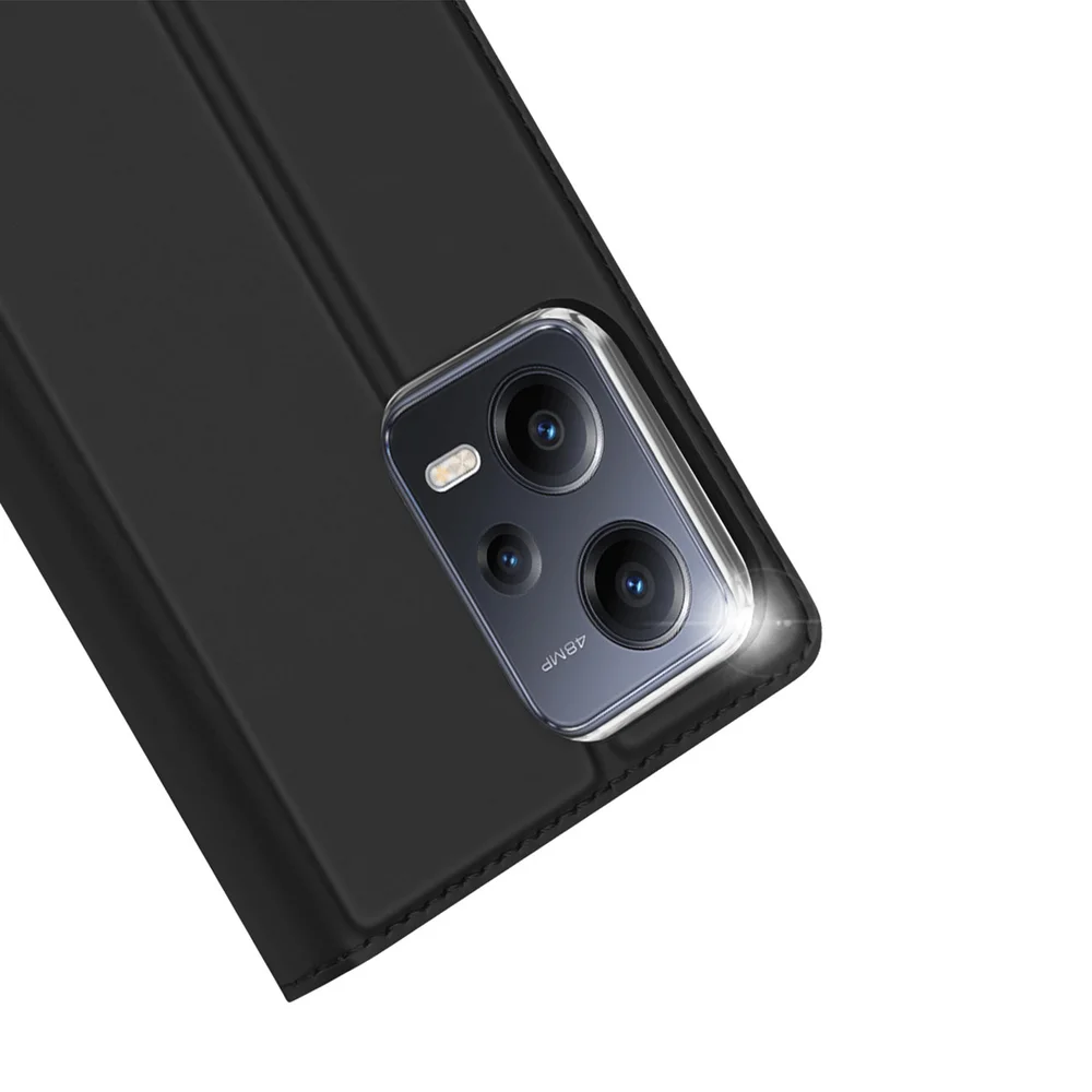 Prémiové flipové pouzdro DUX DUCIS SKIN na mobil Xiaomi Redmi Note 12 5G / Poco X5 5G černé
