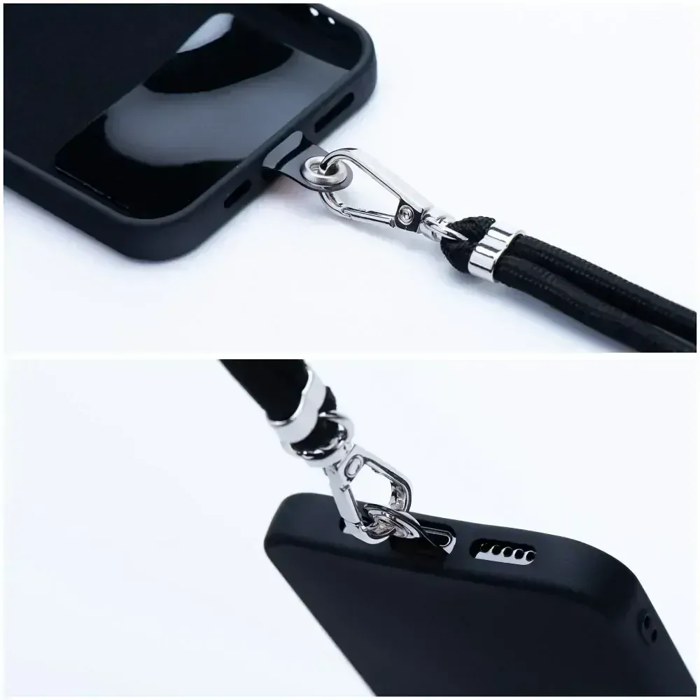 Univerzální dlouhý popruh SWING 6mm Crossbody přes rameno nebo kolem krku - černý