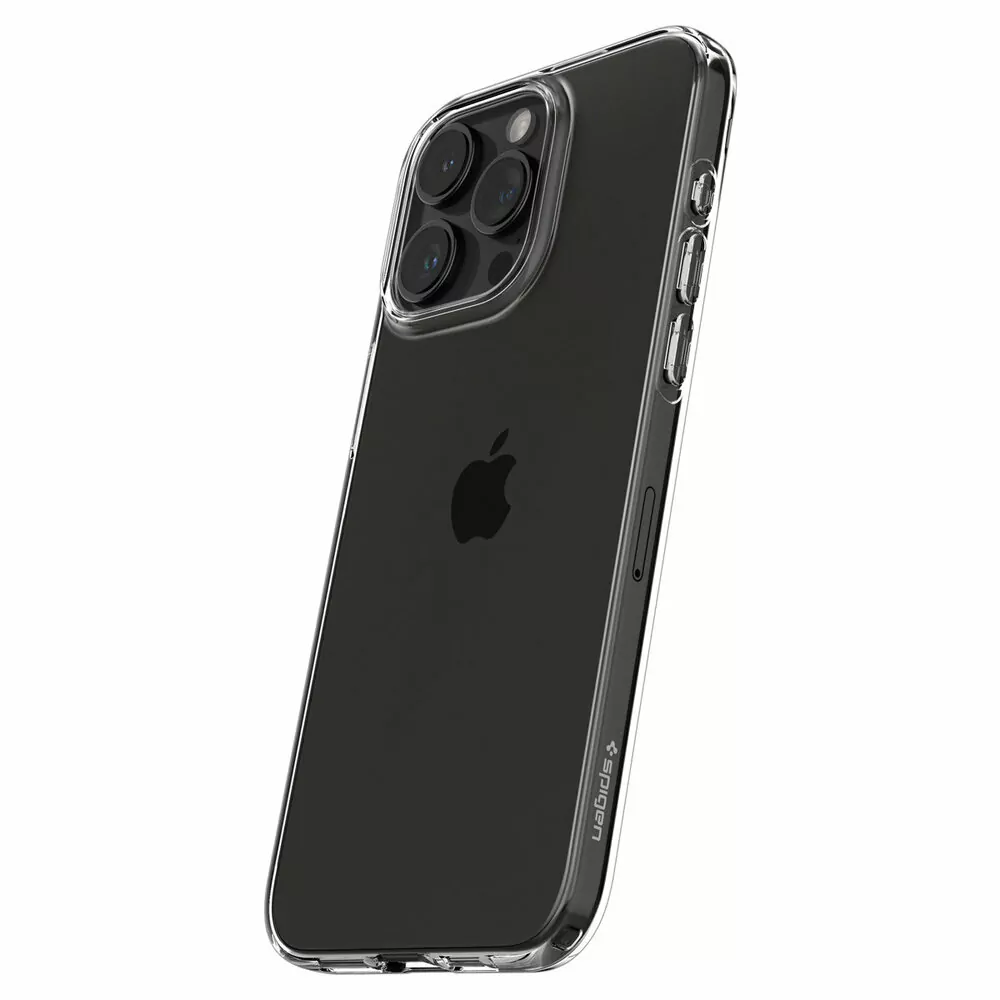 Silikonové pouzdro SPIGEN Crystal Flex na mobil Apple iPhone 15 Pro - čiré