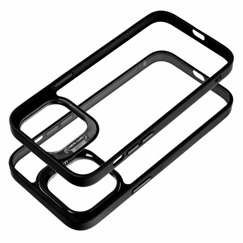 Ochranné pouzdro BRACKET na mobil Apple iPhone 14 Pro Černé se stojánkem a krytkami fotoaparátu