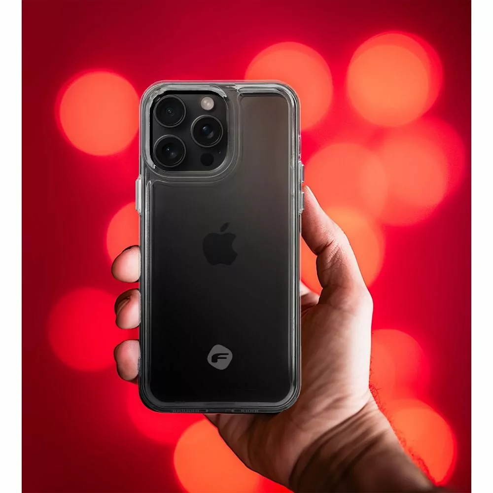 Prémiový silikonový kryt FORCELL F-PROTECT Clear Case na mobil Apple iPhone 14 Pro - čirý