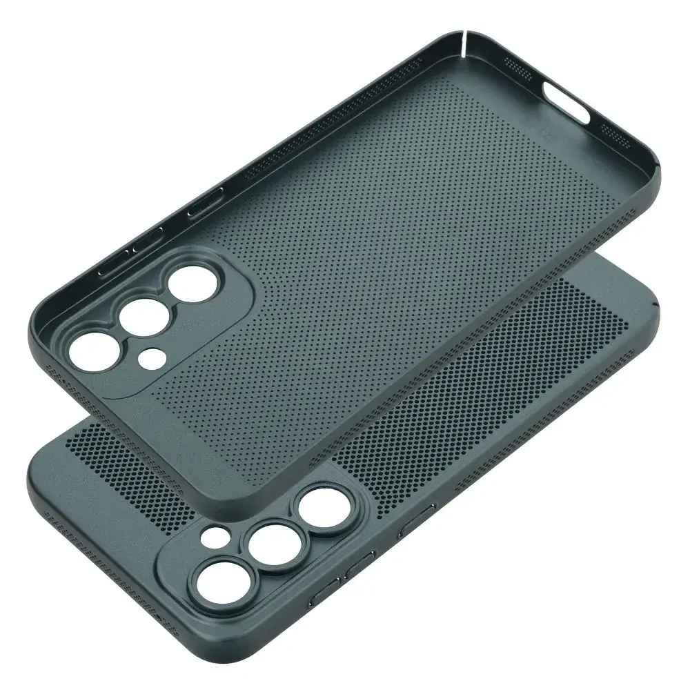 Plastové tvrdé pouzdro Coolcase Breezy na mobil Samsung Galaxy S23 FE Zelené