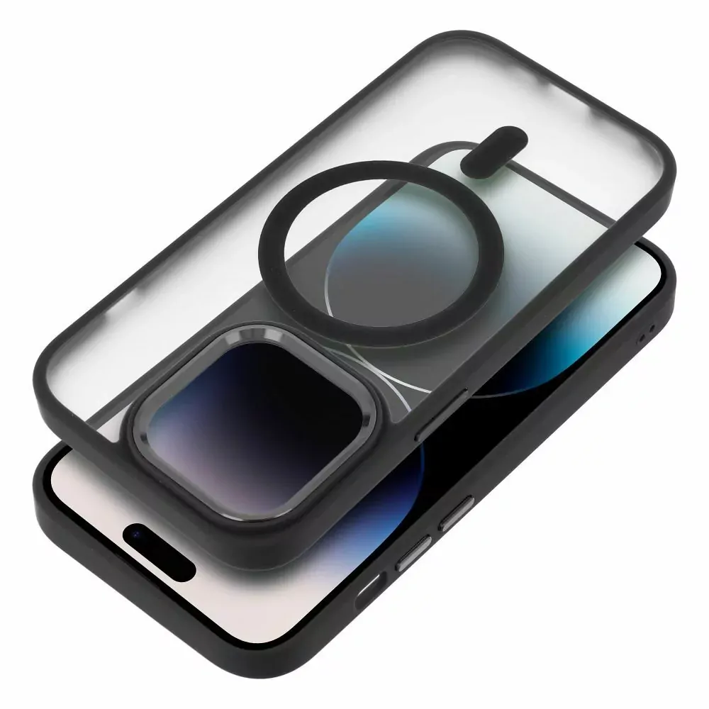 Silikonové pouzdro Matte Mag Cover - Apple iPhone 15 Pro s podporou MagSafe titanově šedé