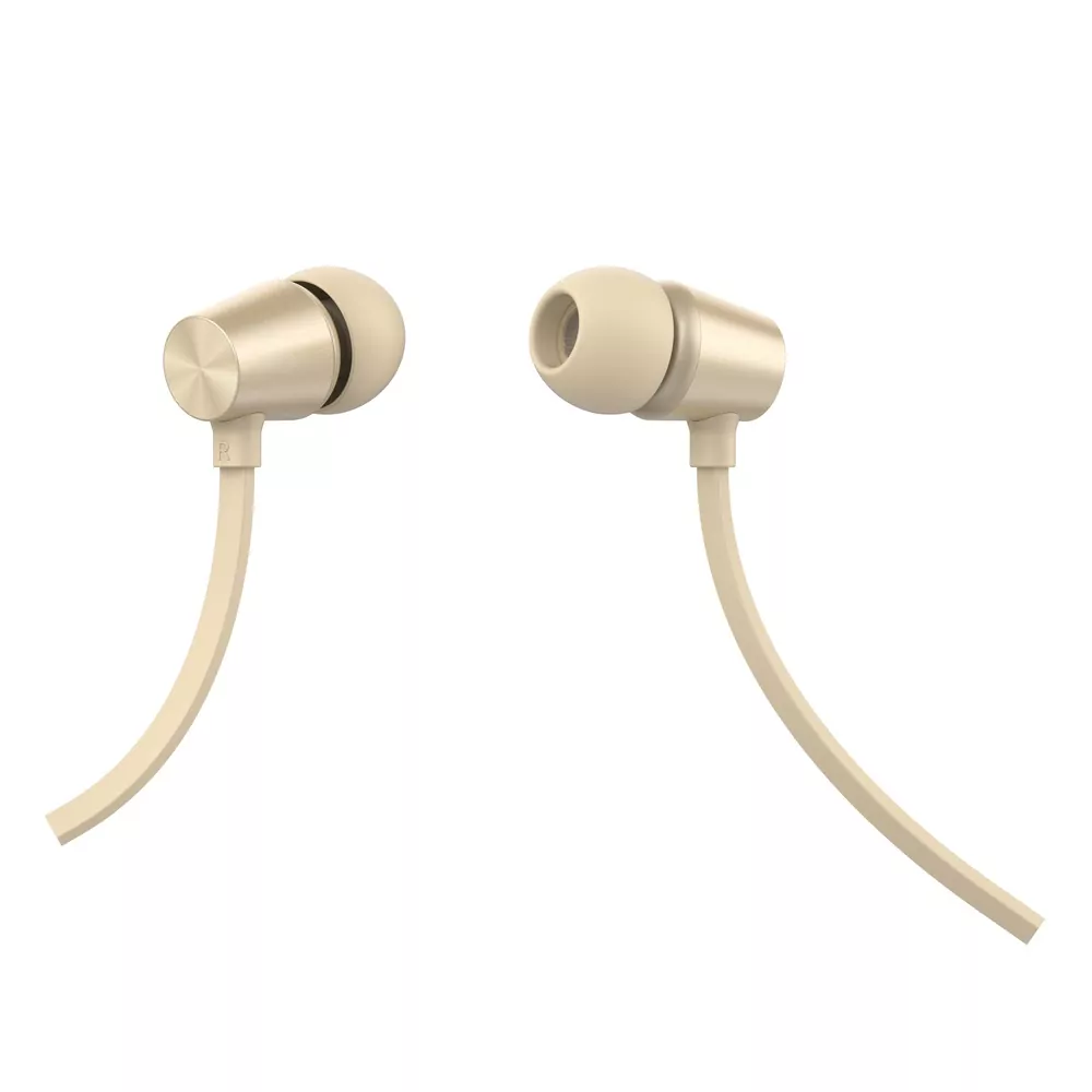 Sluchátka do uší SWISSTEN EARBUDS DYNAMIC YS500, 3,5mm jack, zlatavá