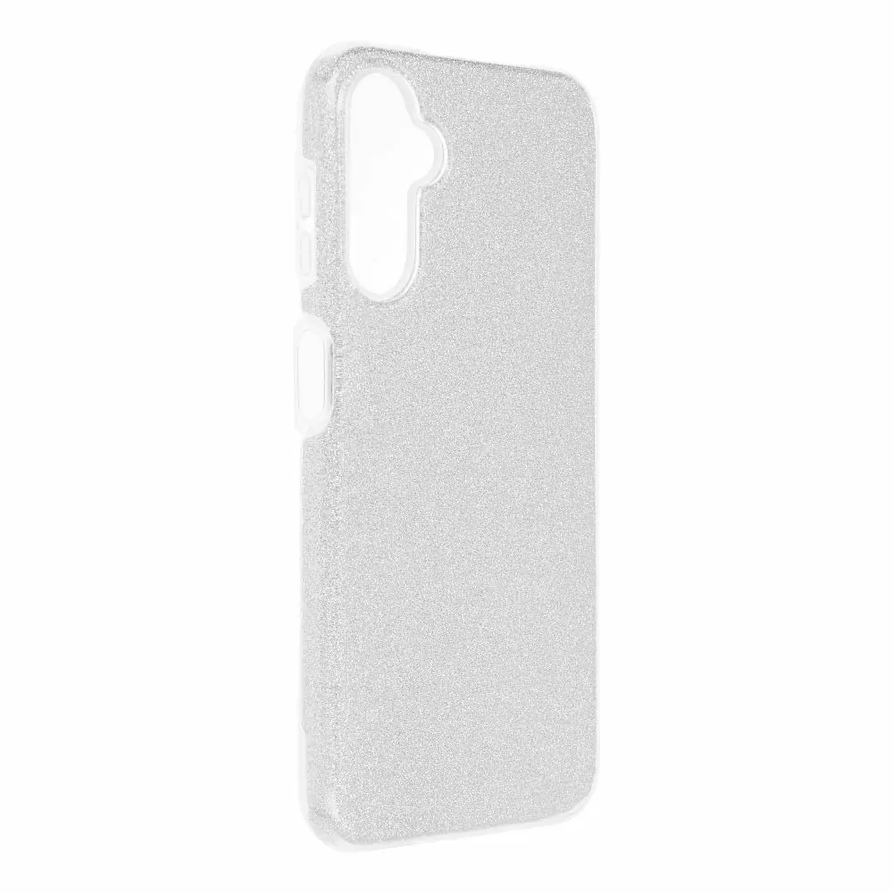 Třpytivé pouzdro Coolcase Shining na mobil Samsung Galaxy A35 5G Stříbrné