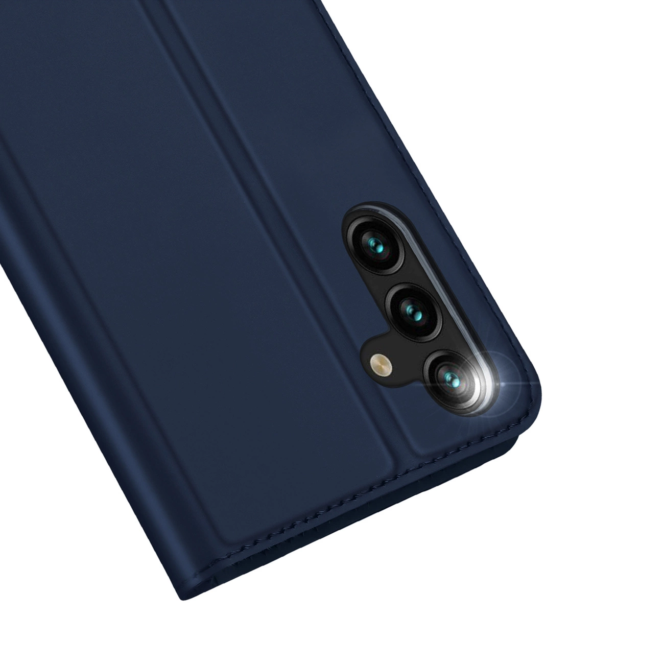 Prémiové flip pouzdro DUX DUCIS SKIN na mobil Samsung Galaxy A15 / A15 5G modré