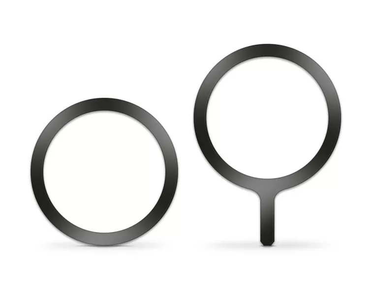 Set 2ks feromagnetických samolepek Aligator Mag-Rings, Magsafe kompatibilní, černé