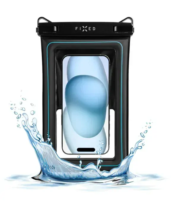 Vodotěsný obal na mobil FIXED Float Max - IPX8 a kvalitním uzamykacím systémem - ROZBALENO
